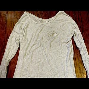 Women’s size small gray PINK long sleeved t-shirt